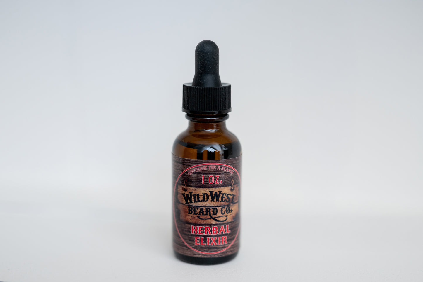 a picture Herbal Elixir Natural Beard oil on white background