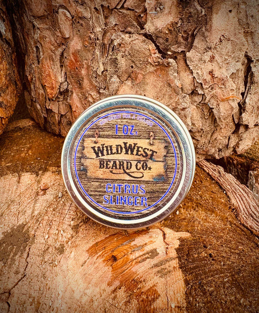 a picture of the citrus slinger all natural beard balm