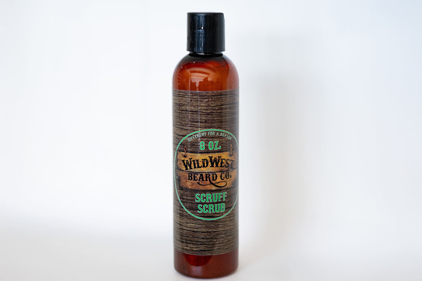 A picture of the Scruff Scrub Beard Shampoo on a white background