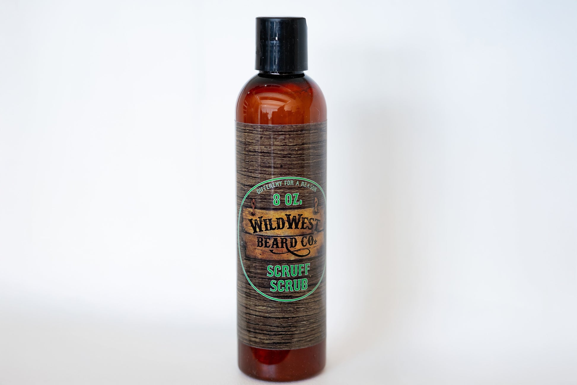 A picture of the Scruff Scrub Beard Shampoo on a white background